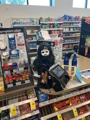 Creepy dolls at checkouts