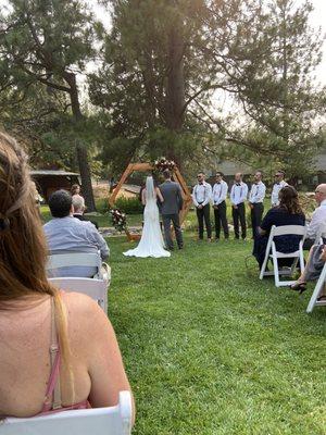 Wedding by the creek