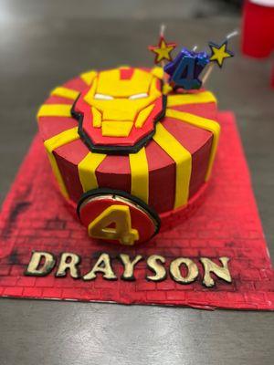 Iron man cake