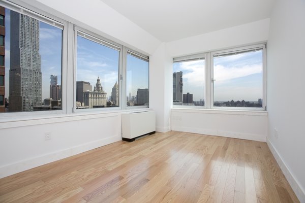 Spacious Bedroom with Amazing City View and New Flooring