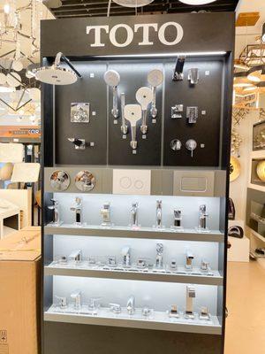 They carry Toto shower heads and faucets too! Great to pair with Toto toilets!