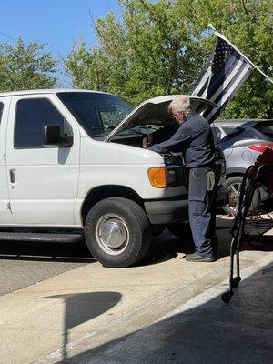 Kevin - veteran and owner of K's Auto Repair