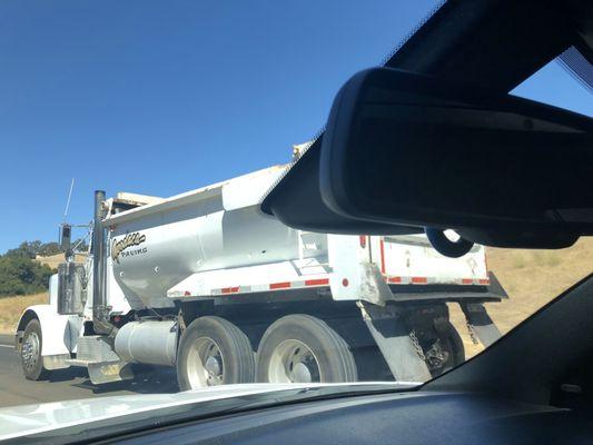 The truck they drive up and down the freeway that apparently doesn't actually haul anything according to their insurance