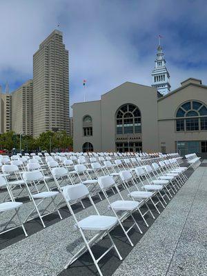 Setup & Breakdown Services available upon request! (Location: SF Ferry Building Plaza)