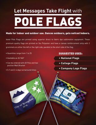 Indoor / Outdoor Advertising Pole Flags