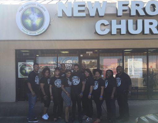 New Frontier Church Pastor William D. Young and his ministry team.