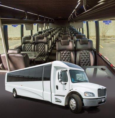 Luxury Mini Coach 40pax Mini bus rental perfect for wedding corporate events sporting events airport shuttle service