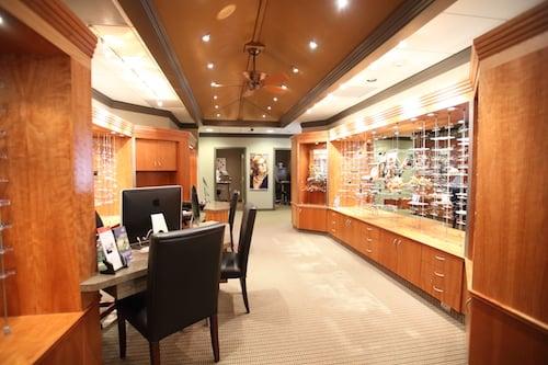 We offer a large selection of quality fashionable frames and lens material.