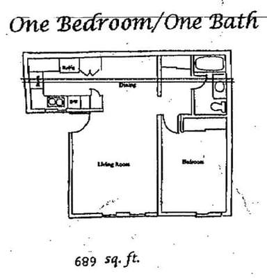 1 Bed / 1 Bath