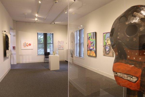 Installation view, Futures Reimagined: RAM Community Art Show, June 14 - August 5, 2023.