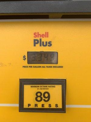 Price of plus gas