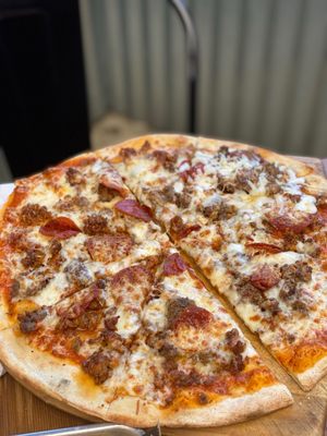 Meat lovers pizza