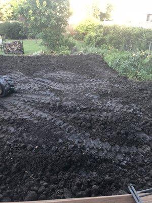 This used to be an old collapsed swimming pool ready to become yard.