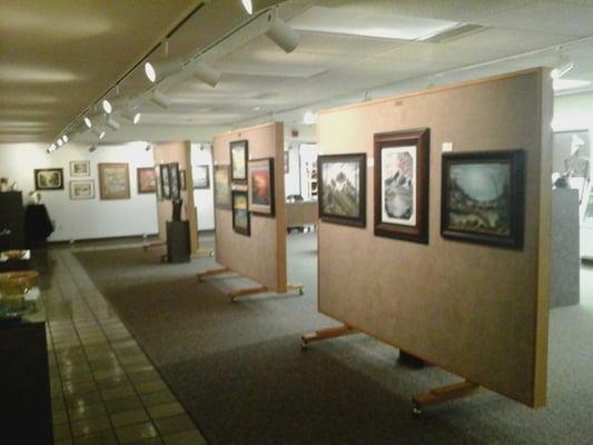 The Columbus Art Gallery, in the lower level of the Columbus Public Library offers visual art exhibits every 4 to 6 weeks.