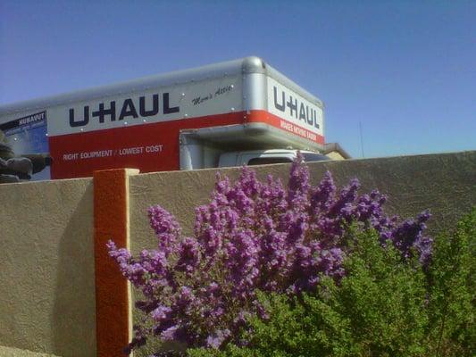 Uhaul trucks and trailers available at Crossroads Self Storage