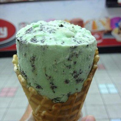 who likes mint and chip icecream? minty andd sweet at the same time such a great combo !!