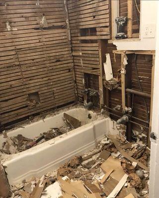 Bathroom before