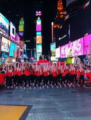 Perform in the middle of Times Square in New York City!