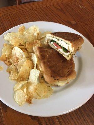 Grilled chicken, mozzarella w/ fresh basil & spinach with balsamic aioli