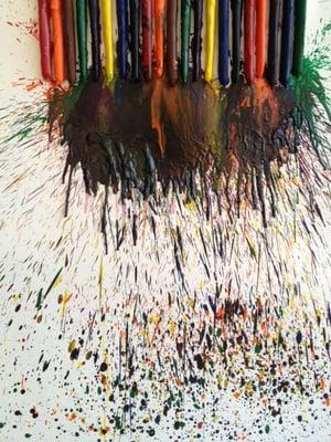 Monday Morning Crayon Art!