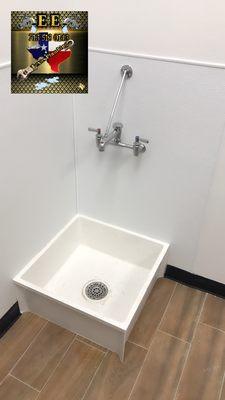 Installing a New Mop Sink and Faucet