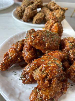 Spicy garlic soy wings