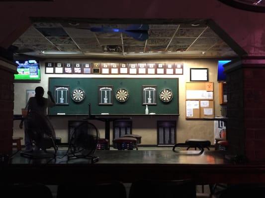 Dart boards & pool tables can't ask for more