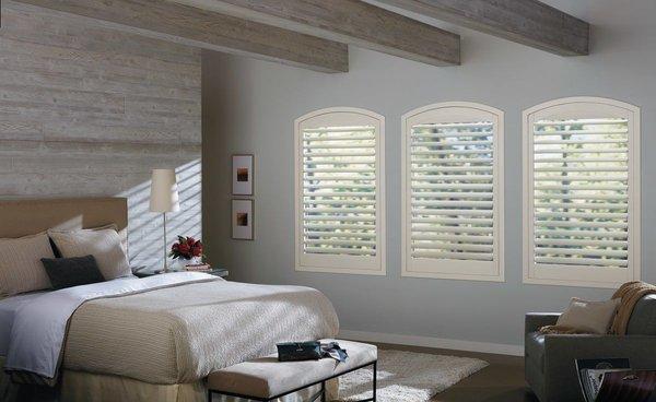 Custom Arched Plantation Shutters