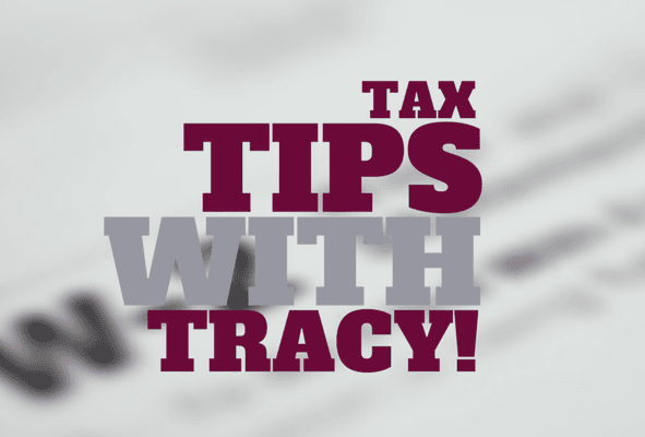 Here's a great tax tip with Tracy! Good record-keeping is essential for tax purposes because it helps with planning and preparation.