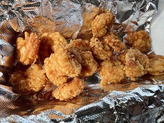 Wife's fried shrimp were delicious!