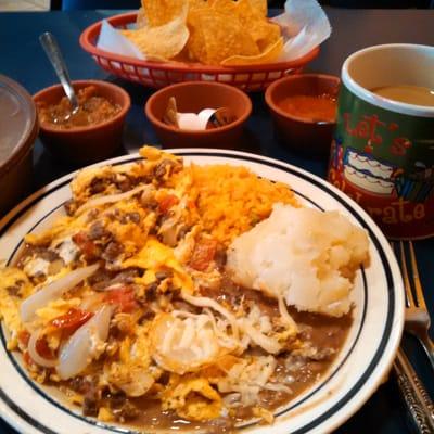 Machaca with carne asada...ask Roberto to have them make it special for you!