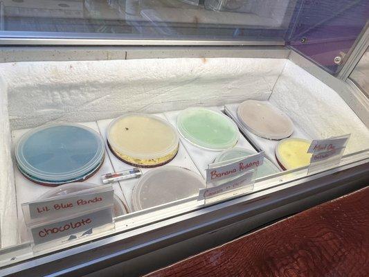 Ice cream selection