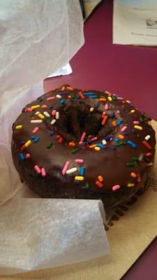 Free doughnut - double choc