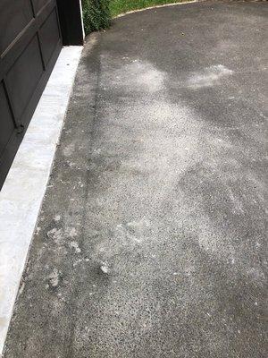 Mess on the driveway