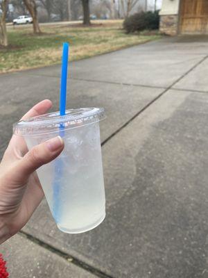 Delicious lemonade that was the perfect combo of sweet and sour