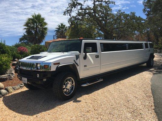 H2 Hummer limousine out in Sonoma Wine Country