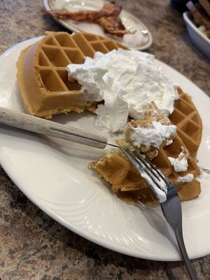 Golden Brown Belgian Waffle