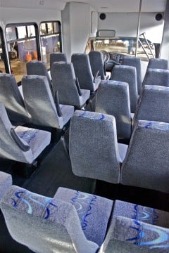 25 Passenger Minibus Interior