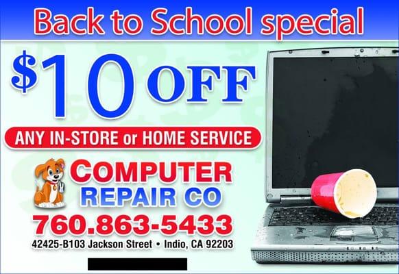 download this coupon to get our back to school special