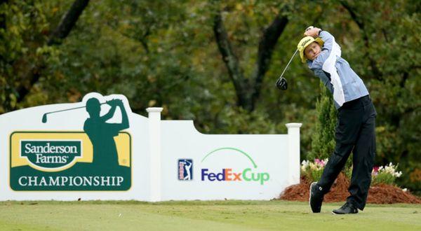 Teeing off at the Sanderson Farms Championship. Now a standalone event on the PGA Tour starting in 2019. (Not an alternate event.)