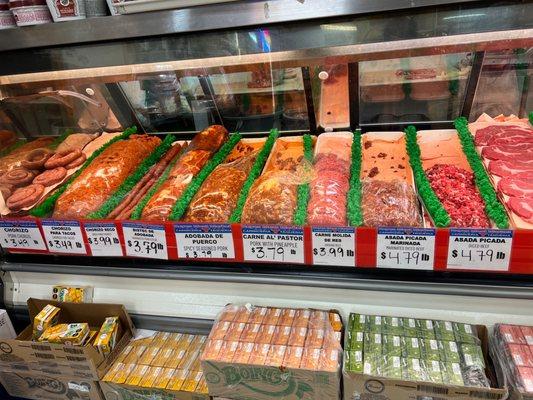 Various mixed - ready to cook meats