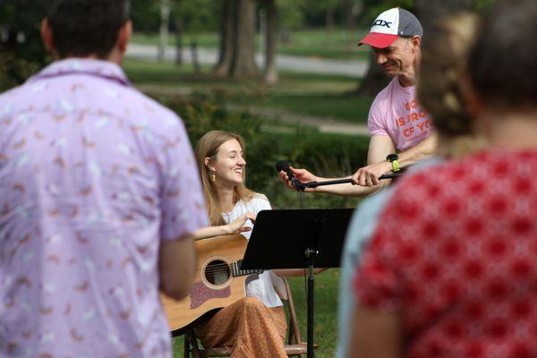 UVC-West had an outdoor service and Family Pride Parade in early October!