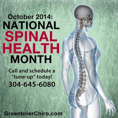 October is National Spine Health Month!