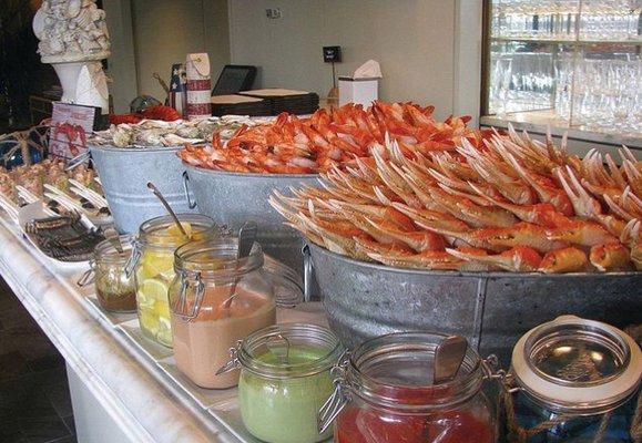 Raw Bar display for a catering event