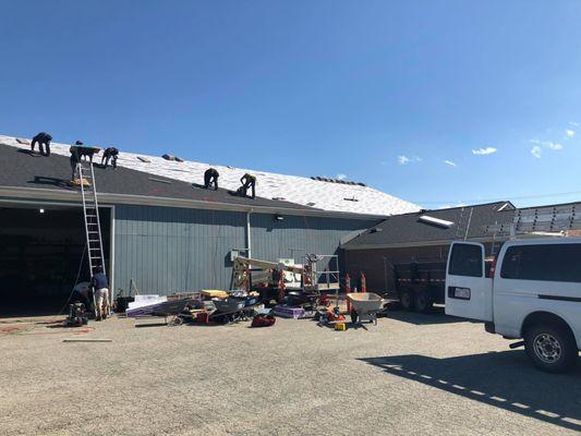 Warehouse Roof Replacement in Greensboro, NC