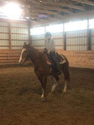 Riding lesson on Epona