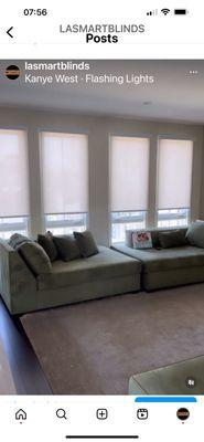 Motorized roller Shades