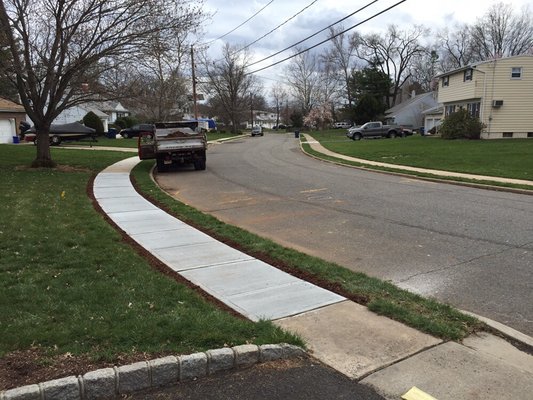 Concrete sidewalk replacement in North Brunswick, NJ