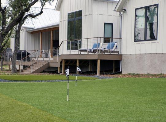 Artificial turf installation by Southern Turf Co. Charleston