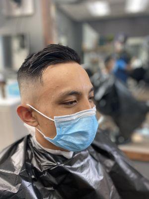 High skin fade / line up @barber_kris619